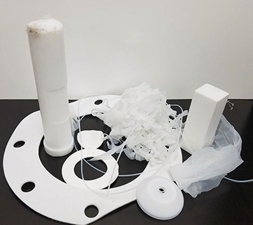 Recycled PTFE materials including sheets, tubes, and scraps for environmentally friendly applications and micropowders